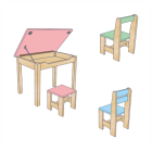 Dětské stolky a židličky